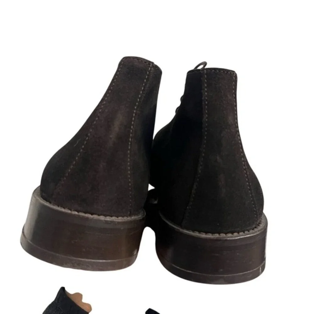 Norbert Bottier Dark Brown Suede Chukka Boots Classic‎ Dress Boots Size 44